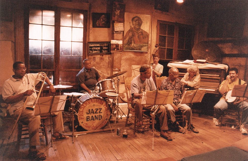 Από τις πρόβες του Λουκιανού με τους Preservation Hall Jazz Band στην Νέα Ορλεάνη, Ιούνιος 1997